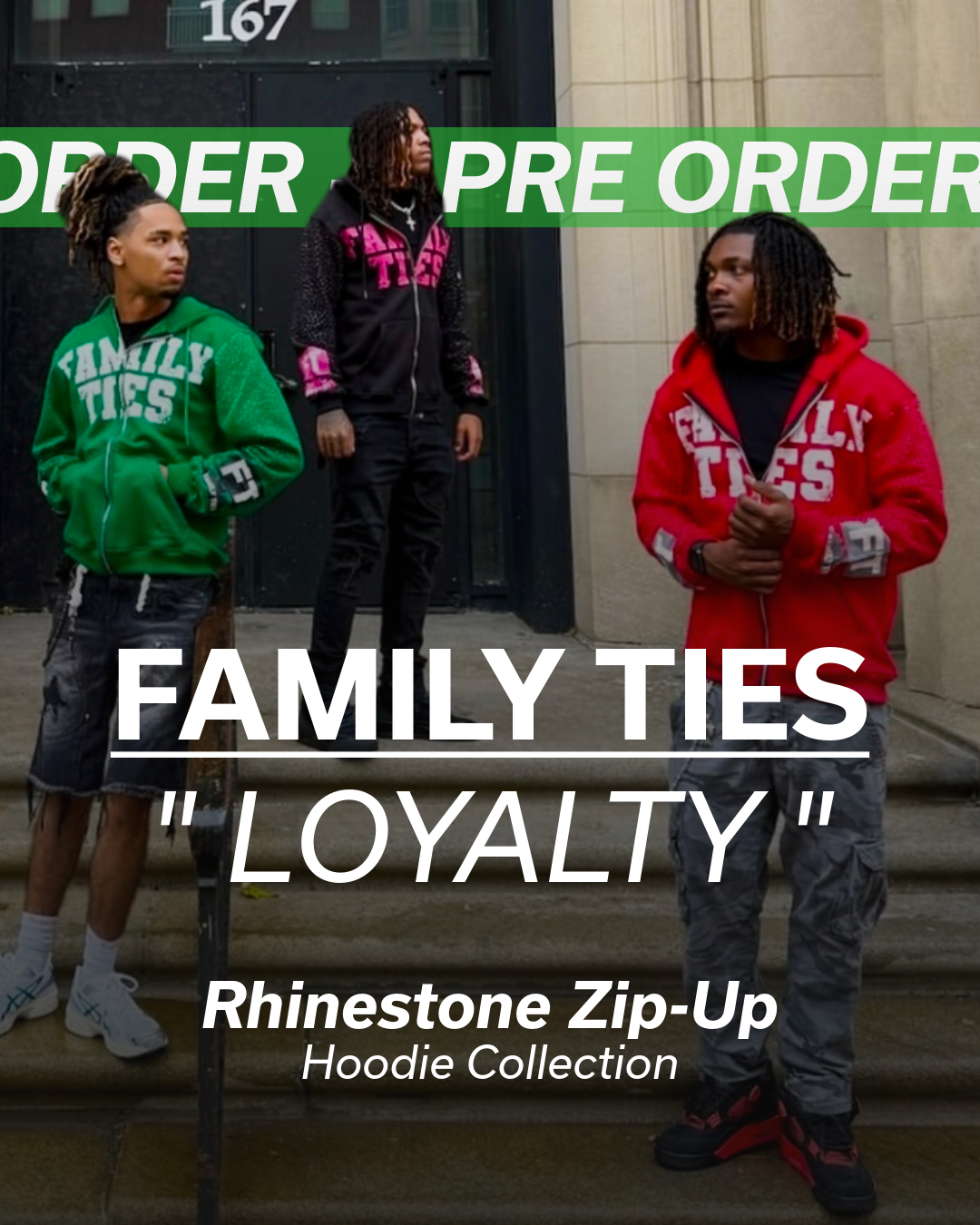 Family Ties “𝙍𝙊𝙔𝘼𝙇𝙏𝙔” Rhinestone Zip-Ups