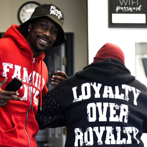 Red “ROYALTY” Rhinestone Zip-Up