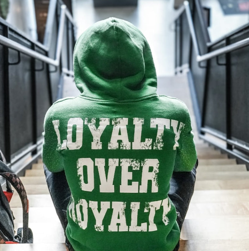 Green “ROYALTY” Rhinestone Zip-Up