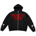 Black & Red “ROYALTY” Rhinestone Zip-Up