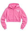 Family Ties "𝗔𝗳𝘁𝗲𝗿 𝗛𝗿𝘀" Cropped Zip-Up Hoodie 𝘉𝘶𝘣𝘣𝘭𝘦𝘨𝘶𝘮