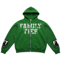 Green “ROYALTY” Rhinestone Zip-Up